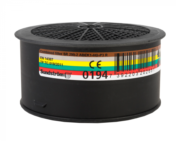 Sundström Kombinationsfilter ABEK1-Hg-P3 SR 299-2 (H02-6512)