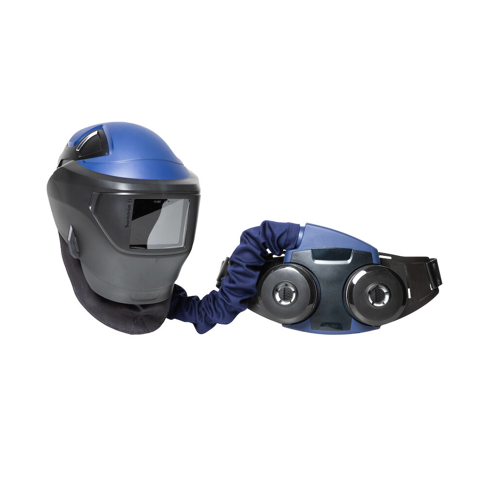 Ready-Pack Sundström SR 700 mit Gesichtsschutz mit Anstoßkappe und Schweißschutzvisier SR574/SR570 (H06-6210)