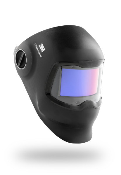 3M Speedglas Schweißmaske G5-02 mit gebogenem Schweißfilter, Kopfbügel, Reinigungstuch und Tasche, 621120