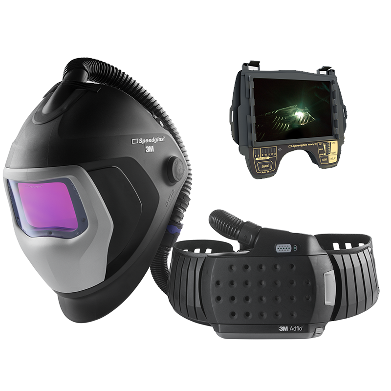 Readypack 3M Adflo mit Speedglas Schweißmaske 9100-Air, mit Schweißfilter 9100XXi, 567726