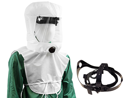 e-breathe Multi-Hood - Limited-Use - weiß - mit Kopfhalterung