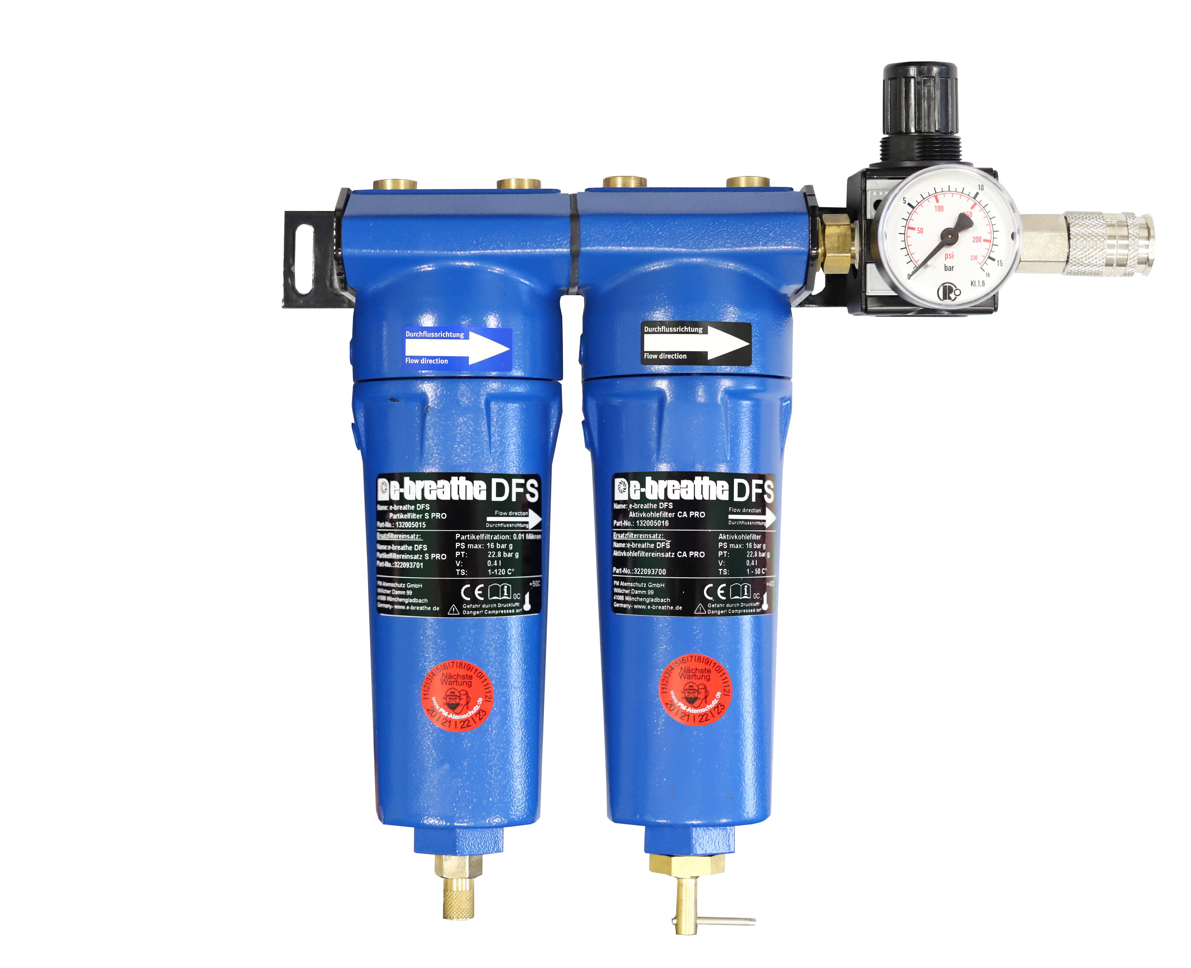 e-breathe Druckluft-Filterstation PRO 2 WH (V.2.0)