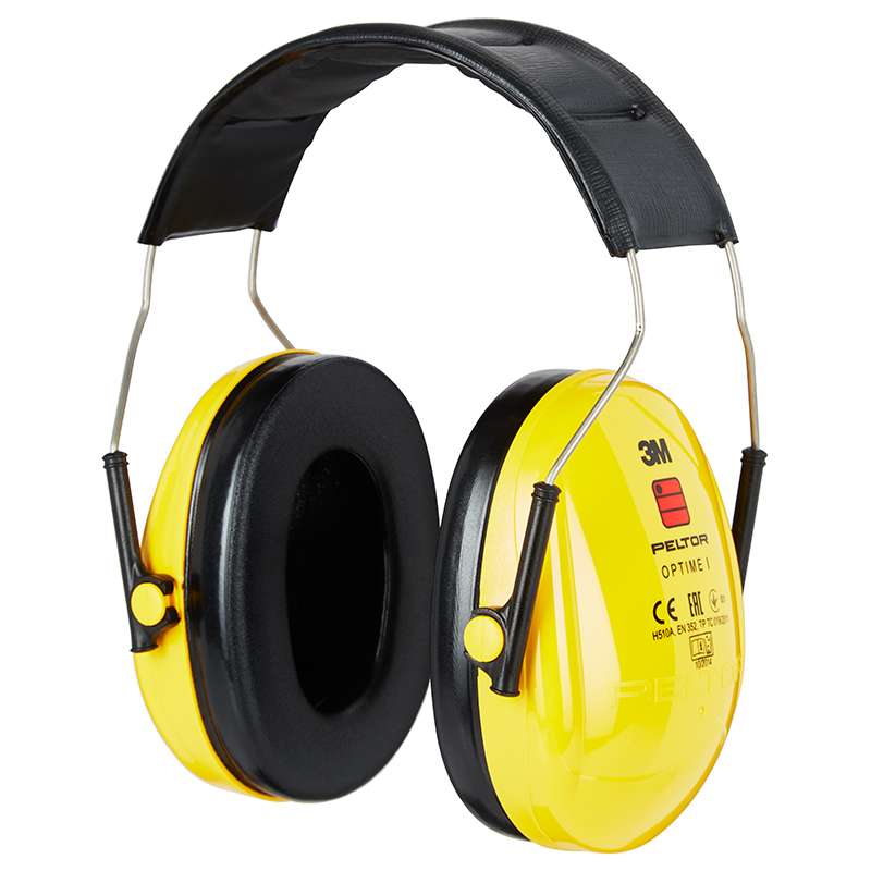 3M PELTOR Optime I Kapselgehörschützer, gelb, Kopfbügel, H510A-401-GU