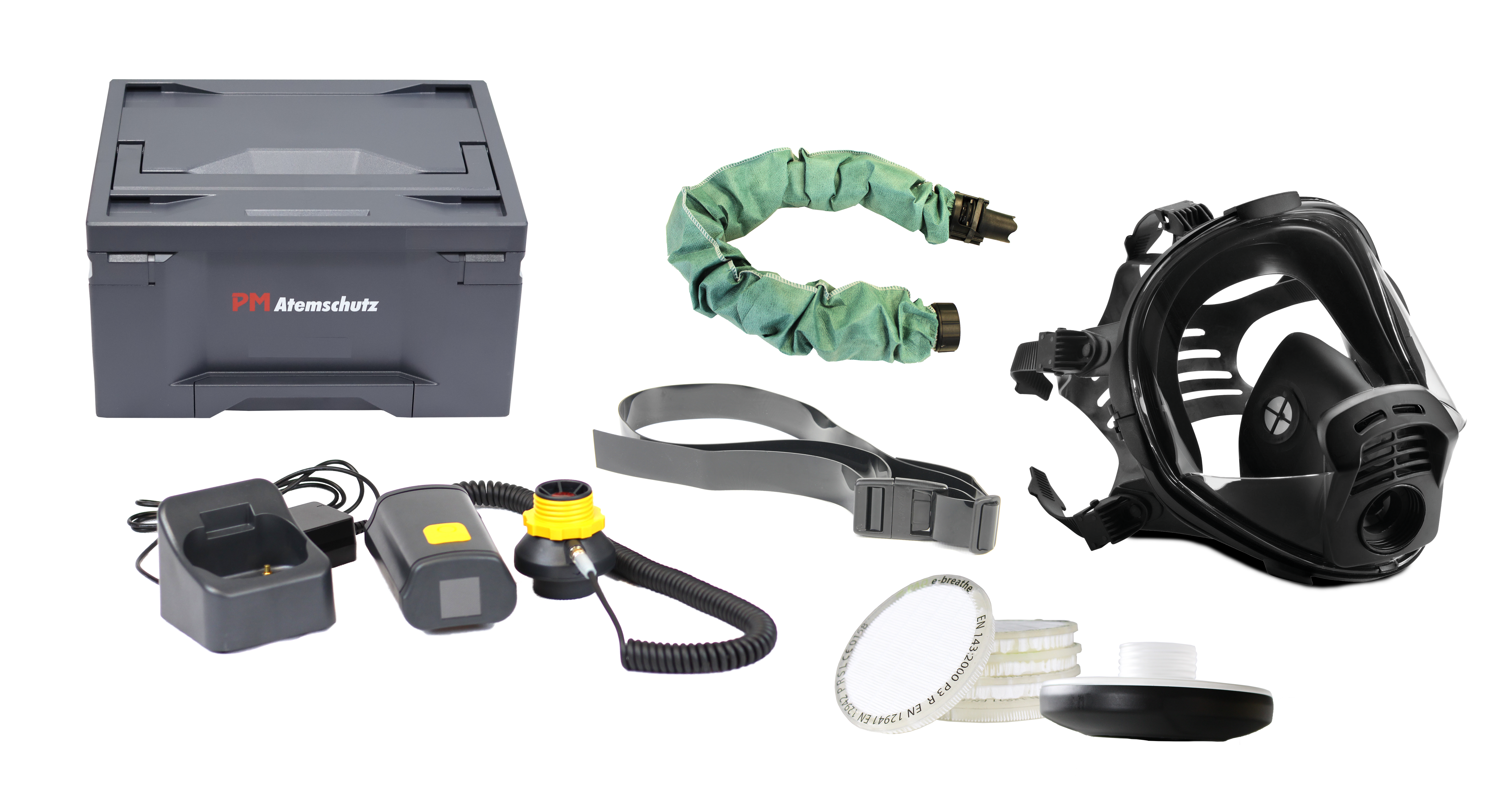 e-breathe  Ready-Pack Smartblower ASBEST / PM Vollmaske Panarea Pro + Koffer